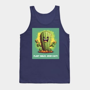 Plant Smiles, Grow Cacti Tank Top